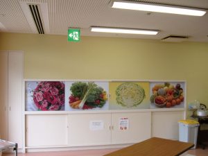 屋内壁面装飾（インクジェットプリント）